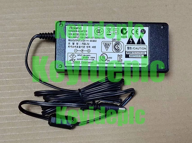 🔌 Adaptateur Secteur Roland – Compatible FP-30X, PSB-7U, FP-7, EA7 – Ouvert Jamais Utilisé