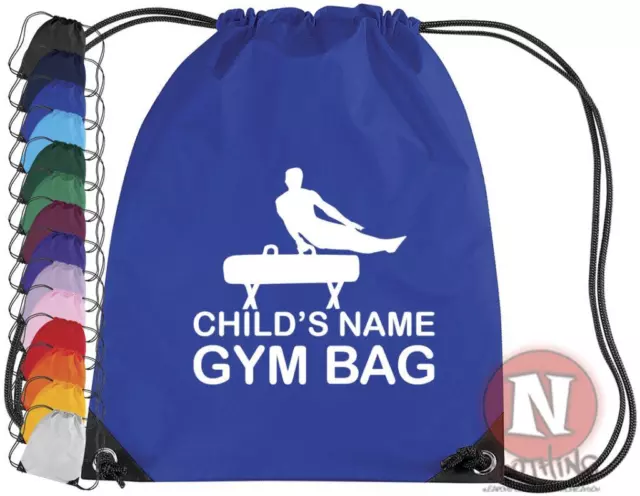 Personnalisé Gymnastique Kit Sac. Cordon Gym Pe École - Add Enfant Nom