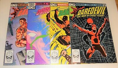 Daredevil #188,189,190,191 Miller Black Widow Elektra Returns Death Stick 9.2'S