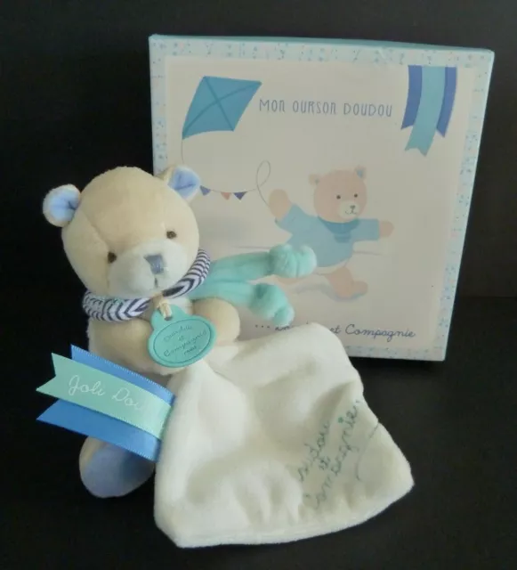 M1. JOLI DOUDOU ET COMPAGNIE HOCHET OURS anneau bleu DC3036 - NEUF avec boite