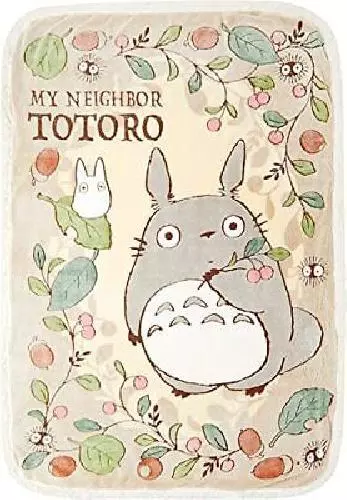 Marushin Half Blanket Ghibli My Neighbor Totoro Leaves And Nuts H140 W100Cm Cute