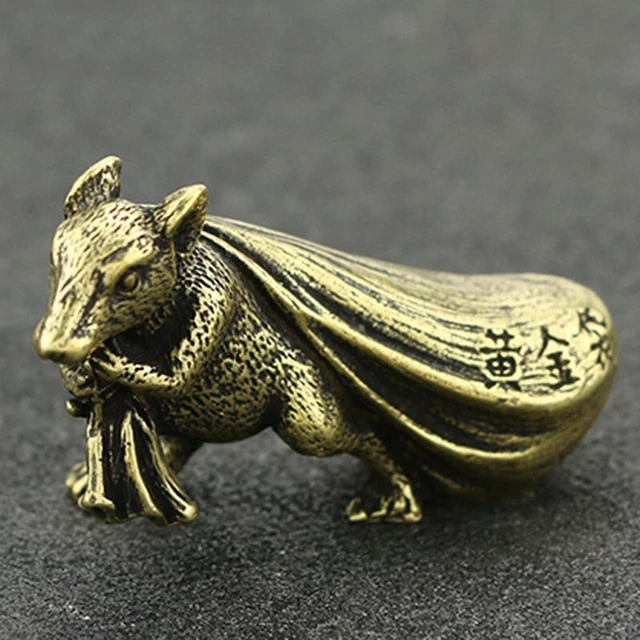 Kupfer Maus Geldsack Bronze Schreibtisch Ornamente DIY Büro Hause Dekoration