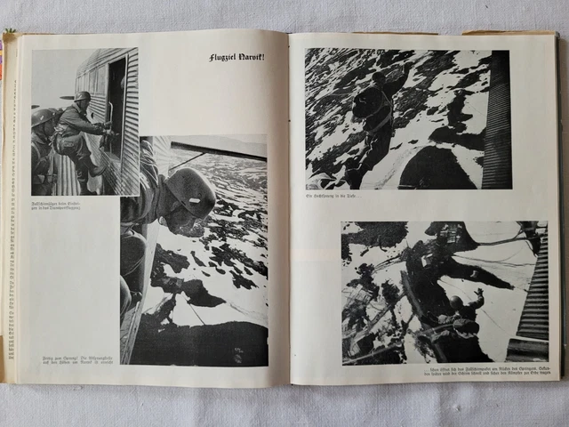 WWII PHOTO BOOK w/150+ pictures Luftwaffe Parachute Paratroopers ...