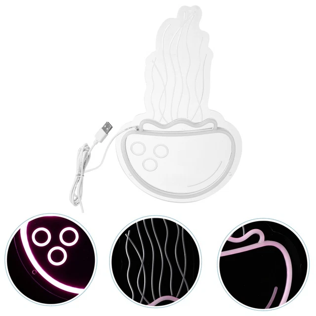 LED JELLYFISH NEON Signs USB Operated Wall Night Light Signs Bedroom
