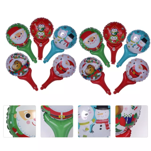 30 Pcs Aluminum Film Material Christmas Hand-Held Bar Baby Foil Balloons