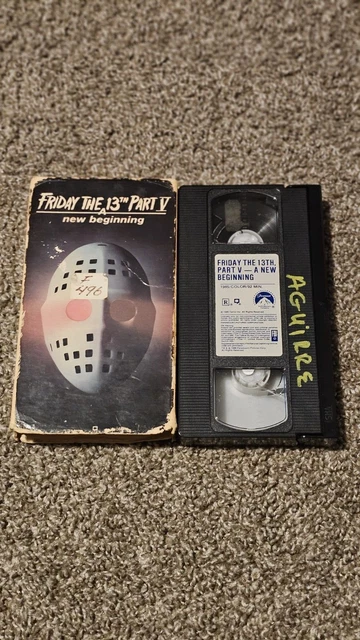 FRIDAY THE 13TH PART V A NEW BEGINNING 1985 1ST RELEASE vhs HORROR ...