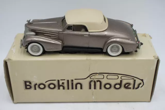 Brooklin Models 1/43rd BRK 14 1940 Cadillac V16 Convertible Boxed - Good Used