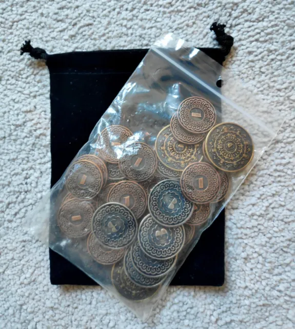 Legendäre Metallmünzen Einheiten Set (30 Münzen) Kickstarter Gaming Komponente | NEU
