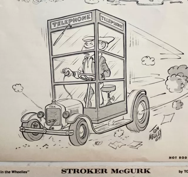 Collection of 9 From Hot Rod Magazine! “Stroker McGurk” by Tom Medley!