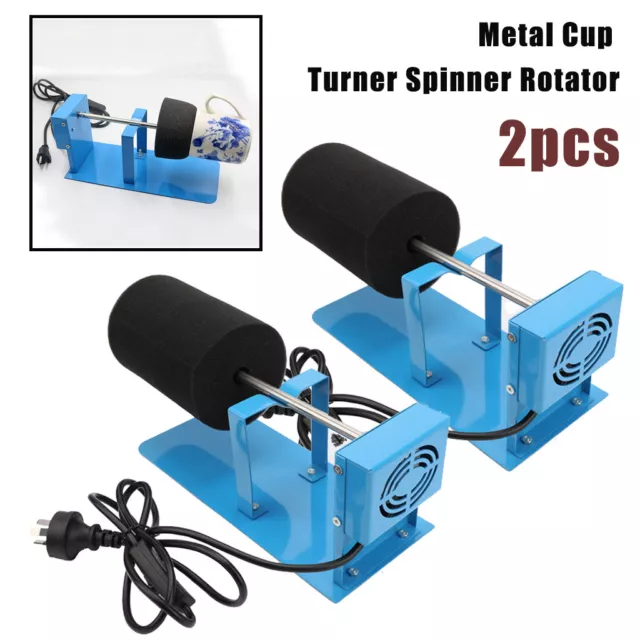 Cup Turner Tumbler Cuptisserie Kit Metal Cup Spinner for Crafts