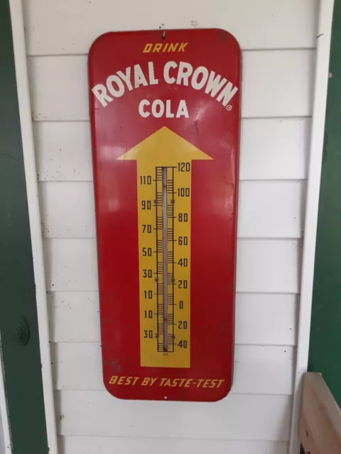 Nice Original Royal Crown Cola Thermometer - Donasco  1-55 Best By Taste Test
