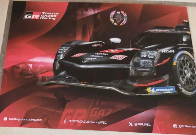 CARTE CARD 24H HEURES du mans 2024 TOYOTA N°8 EUR 5,00 - IT
