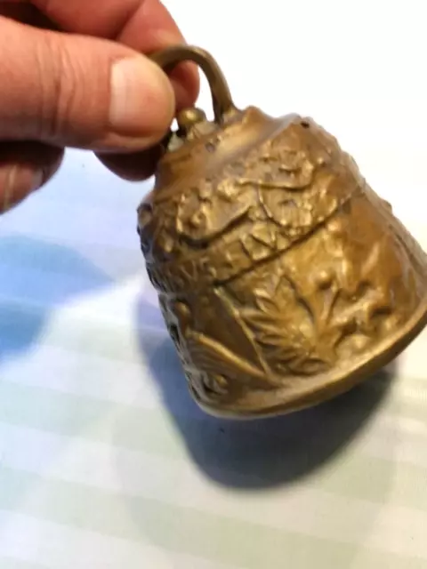 massive Schiffsglocke Messingglocke Glocke  490g,  Ø7,5cm  Höhe ca.9,5cm