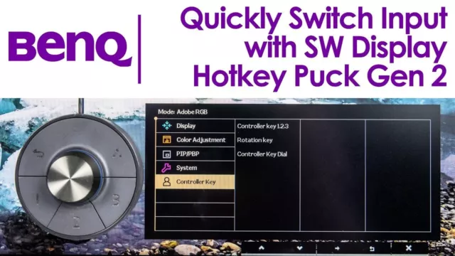 BenQ Hotkey Puck G2 Controller SF20103-001 for BenQ Monitor ✅ Quick Switch