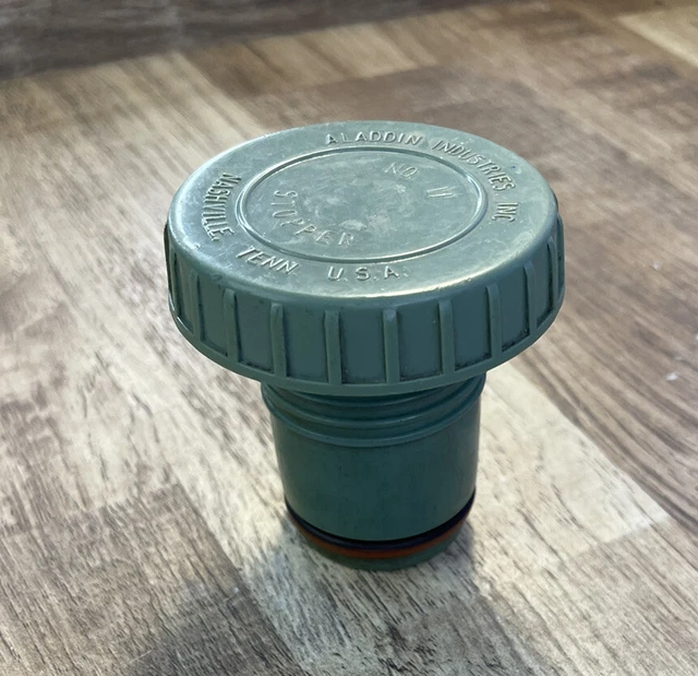 ALADDIN STANLEY THERMOS Replacement Light Green Stopper With Rubber Ring  NO. 11 $16.99 - PicClick