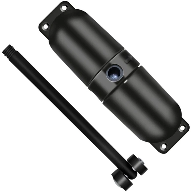 Chiudiporta Automaico Alberts Per Cancelli - Zincato Blu, 100x242 Mm, Con Chiusura Automatica A Vite - Foto 2