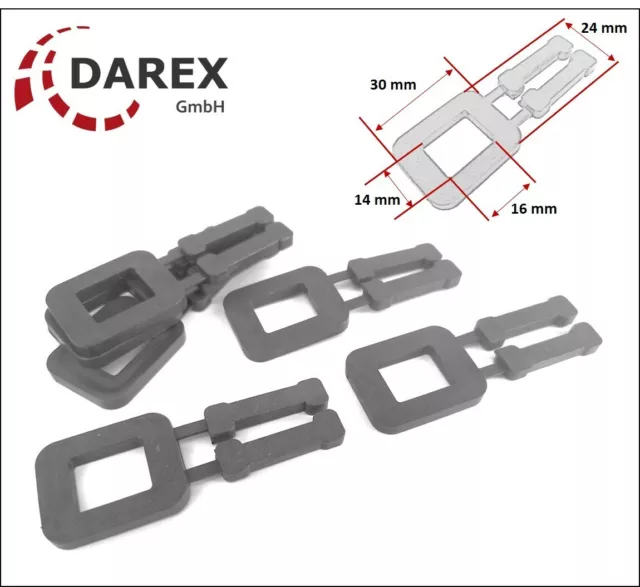 500 Klammern für PP Umreifungsband,16 mm, Kunststoffklemmen Umreifung Schnallen
