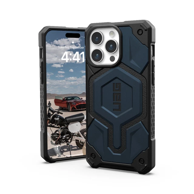 Case UAG MONARCH Pro MagSafe for Apple iPhone 15 PRO Max 6.7 2023 - mallard BLUE