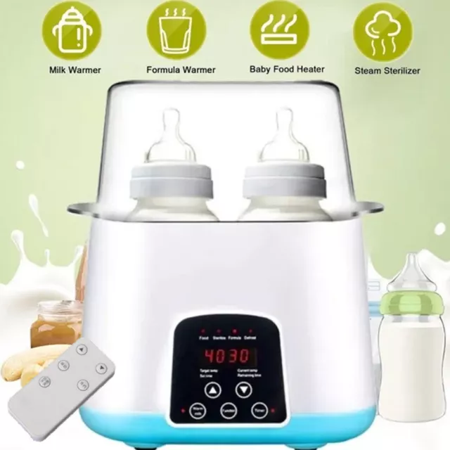 8IN1 Baby Milk Bottle Warmer Electric Steam Sterilizer Food Breastmilk Heater AU