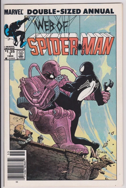Web of Spider-Man Annual Issue #1 Comic. Newsstand. Ann Nocenti. Marvel 1985