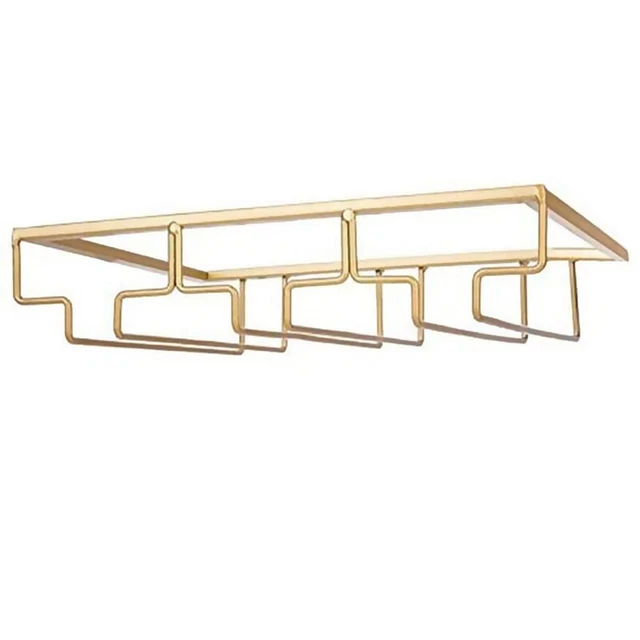 3 e Holder Iron Wine Glass Organizer Glasses Storage Hanger for Bar Kitchen X3V5