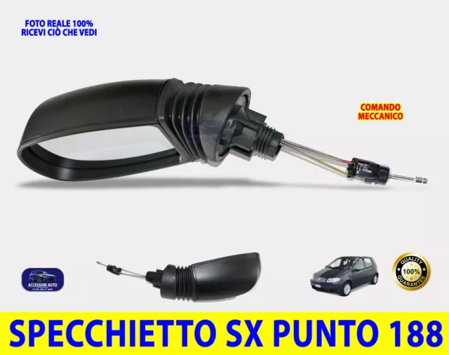 Specchietto Retrovisore  COMPATIBILE per Fiat Punto 188 1999> Specchio Laterale