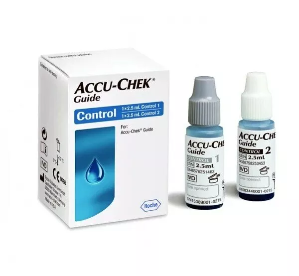 Solución de control de glucosa en sangre Accu-Chek Guide [Nivel 1 y Nivel 2] 2