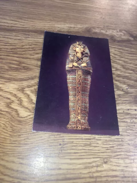 Vintage Postcard Treasures of Tutankhamun  , Canopic Coffin