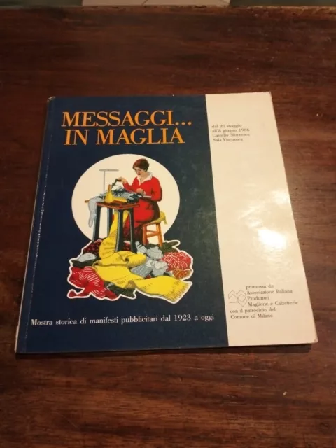 Libro Manifesto In Maglia Manifesti Calze Moda 70 Pagine Ed. 1986