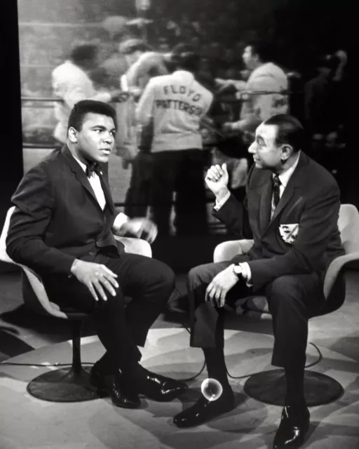 Muhammad Ali And Howard Cosell Sitting 8x10 Picture Celebrity Print