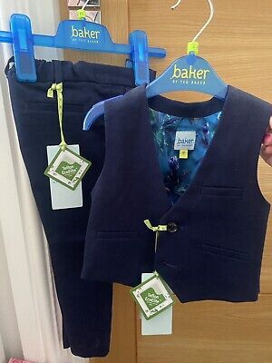 boys ted baker 2 piece suit, trousers & waist coat 2 years brand new with tags