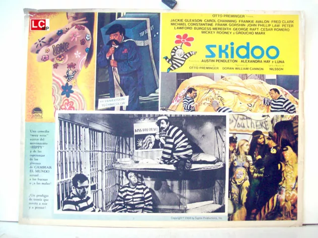 * Skidoo / Jackie Gleason / 1968 / Mexican Lobby Card/ Otto Preminger