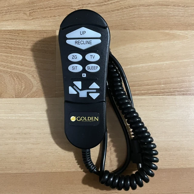 Silla elevadora Golden Technologies conducción automática Maxicomfort control manual remoto 5 pines