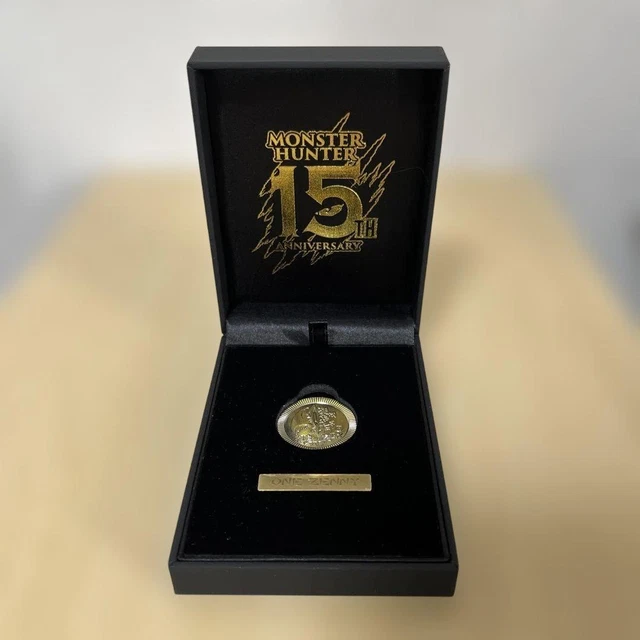 MONSTER HUNTER 15th 記念メダル　ONE ZENNY Monster Hunter 1 Zenny Medal Novelty 15th Anniversary