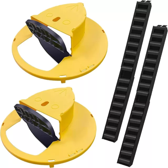 Flip N Slide Mouse / Rat Trap Bucket Lid Catcher with Ramp Mousetrap - 2pcs Lot