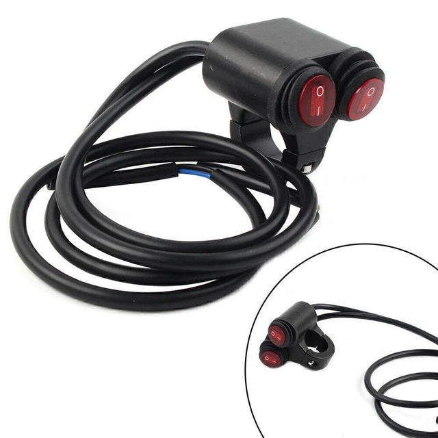 7/8''  Motorcycle Handlebar Dual Button Switch Fog Spot Light Dual Button Switch