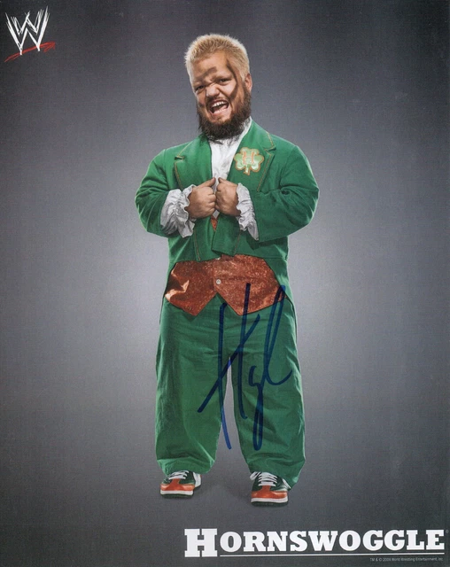 HORNSWOGGLE WWE AUTOGRAPH 8X10 Photo Hand Signed Super Rare! Wwe