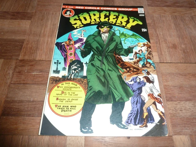New & unread SORCERY # 8  1974 - RED CIRCLE COMICS - Bronze Age