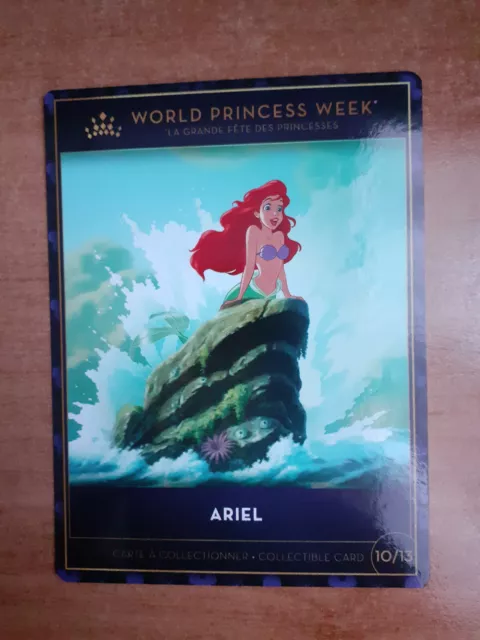 Disneyland Paris Collectible Card - 10/13 Ariel. Produit officiel