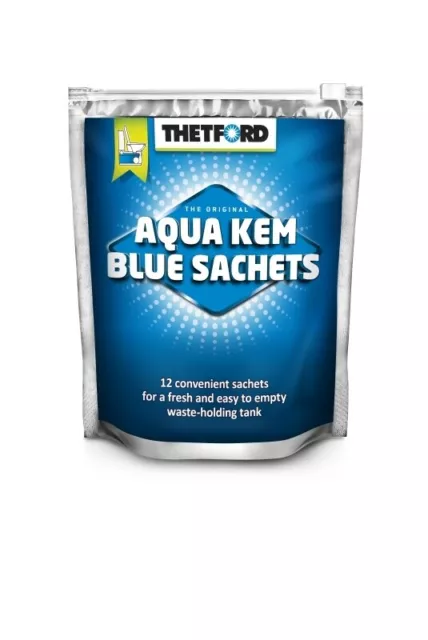 Thetford Aqua Kem 15 Sachets Blue Toilet Waste Chemical Caravan Camping Rv Parts
