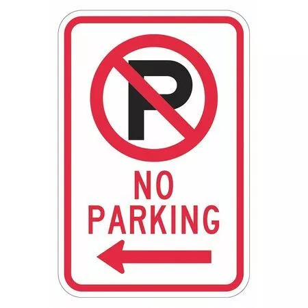 LYLE T1-2885-EG_12x18 No Parking Sign,18" x 12, T1-2885-EG_12x18