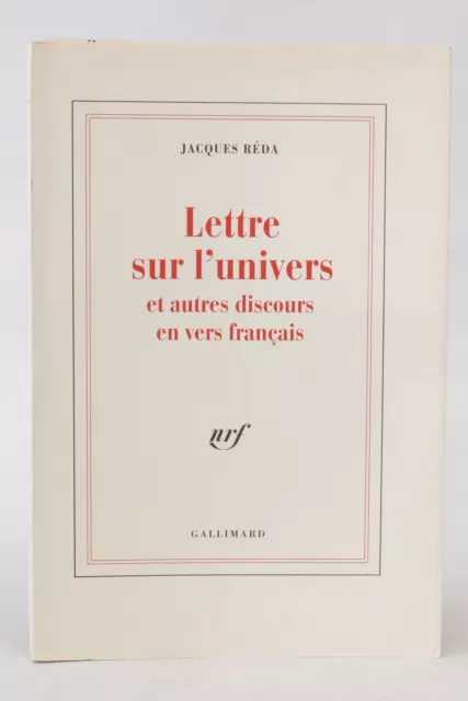 REDA Lettre sur l'univers et s discours en vers français EO Tirage de tête 1991