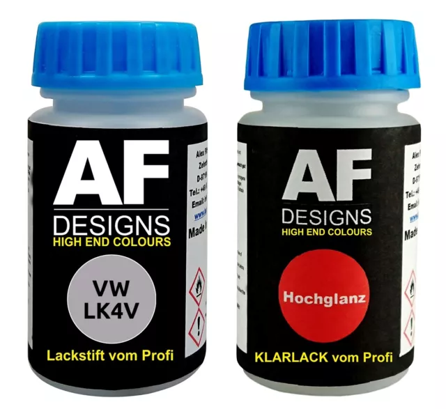 Lackstift für VW / Volkswagen LK4V Flieder Metallic + Klarlack je  Autolack Set