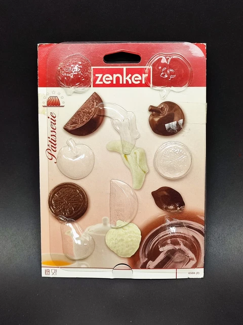 2 x Fackelmann/ZENKER Pralinenform Motiv - 8 x verschiedenes Obst 15 x 22 cm