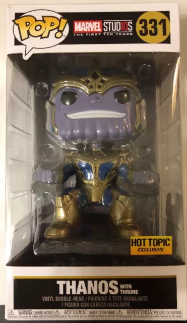 Sold Out Vaulted Thanos W/Throne Infinity War Funko Pop Hot Topic Marvel Comics