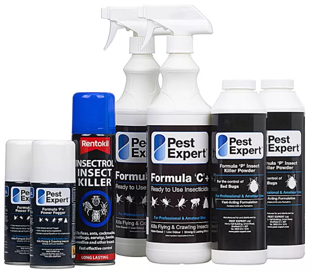 Pest Expert Max Strength Bed Bug Killer Pack 2 - Advanced Treatment & Control