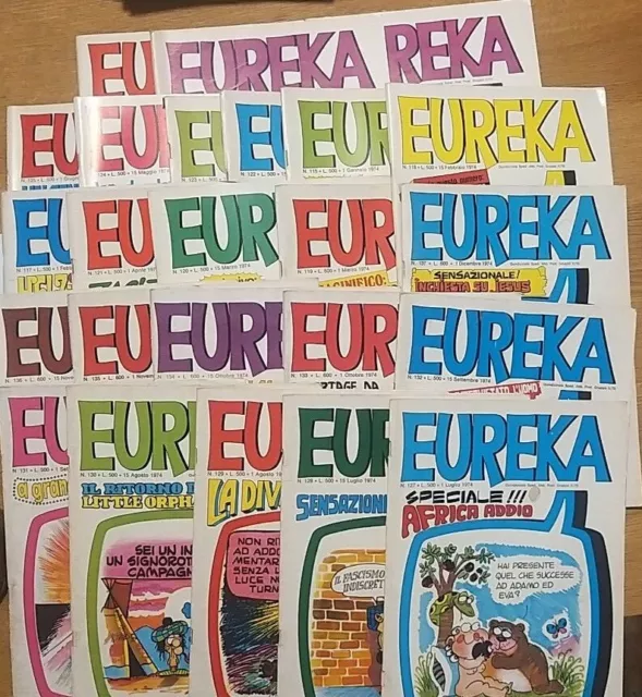 Rivista fumetti EUREKA collezione completa anno 1974 - Editoriale Corno