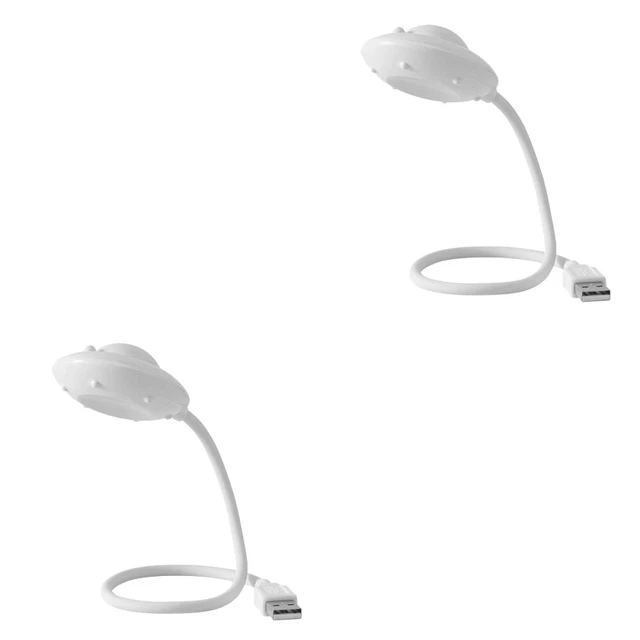 2 COUNT LAPTOP Lamp USB Table Portable Computer Keyboard LED Reading £