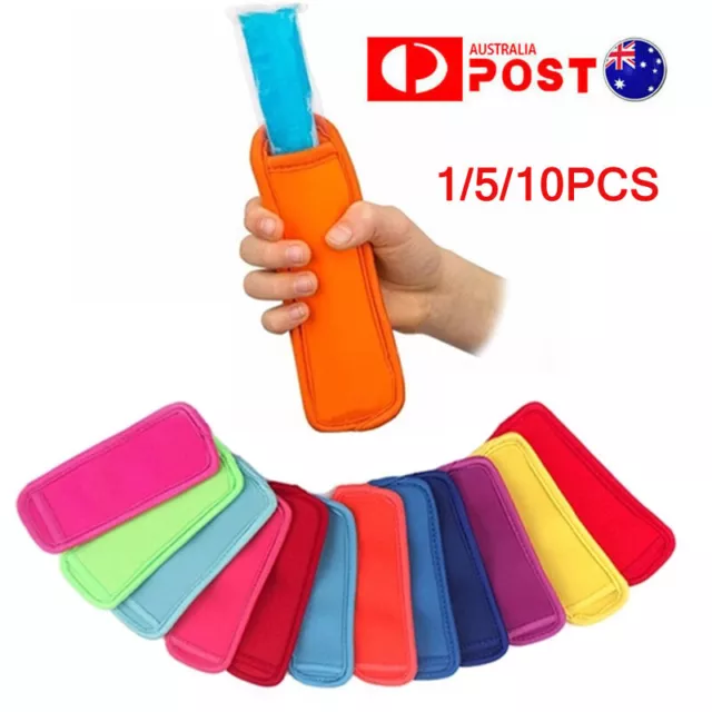 1/5/10PCS Colorful Icy Pole Holders Zooper Dooper Cover Kids Ice Lolly Iceblock