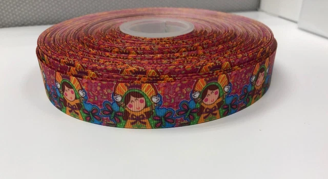 Virgencita Plis Virgen Mary Catholic Grosgrain Ribbon 5 Yards Hair Bows Crafts